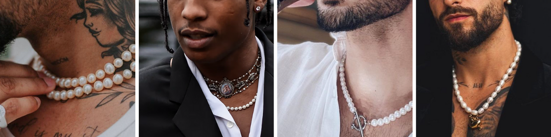 Why are Young Guys Wearing Pearl Necklace?