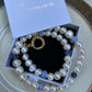 White & Blue Pearl Necklace